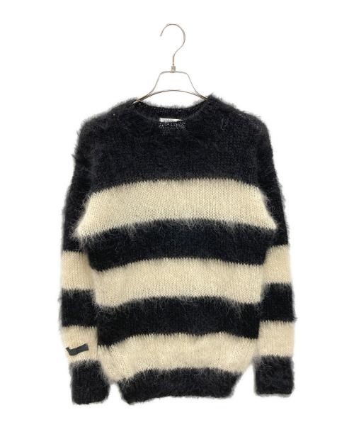 SEDITIONARIES（セディショナリーズ）SEDITIONARIES (セディショナリーズ) ボーダーモヘアニット ブラック×ベージュ サイズ:記載なしの古着・服飾アイテム