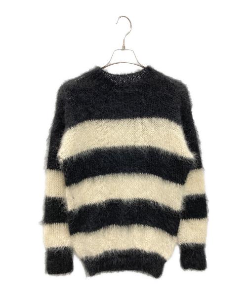 SEDITIONARIES（セディショナリーズ）SEDITIONARIES (セディショナリーズ) ボーダーモヘアニット ブラック×ベージュ サイズ:記載なしの古着・服飾アイテム