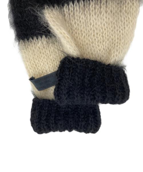 SEDITIONARIES（セディショナリーズ）SEDITIONARIES (セディショナリーズ) ボーダーモヘアニット ブラック×ベージュ サイズ:記載なしの古着・服飾アイテム