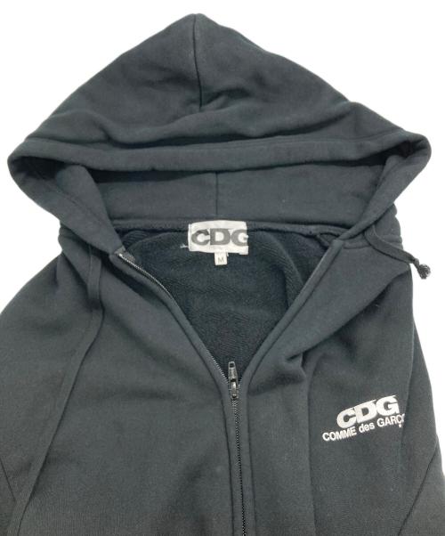 CDG（シーディージー）CDG (シーディージー) 捻じれパーカー ブラック サイズ:Mの古着・服飾アイテム