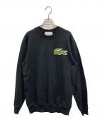 LACOSTE×COMME des GARCONS SHIRTラコステ×コムデギャルソンシャツ）の古着「コラボロゴスウェット」｜ブラック
