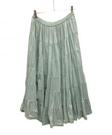 MARIHA（マリハ）の古着「草原の虹のスカート」｜グリーン