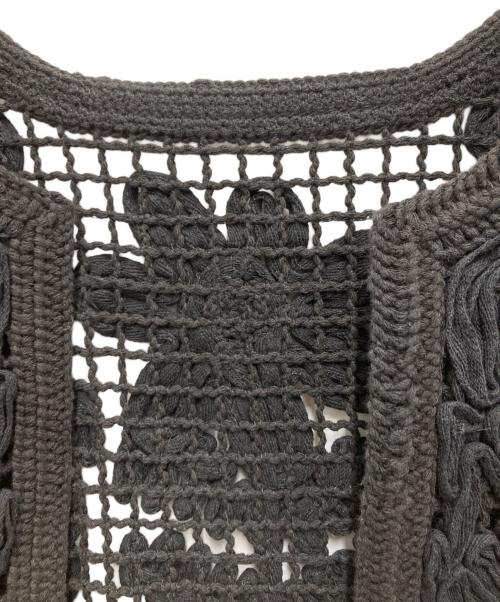 BEAUTY&YOUTH（ビューティーアンドユース）BEAUTY&YOUTH (ビューティーアンドユース) エンブロイダリー ベスト ブラック サイズ:Freeの古着・服飾アイテム