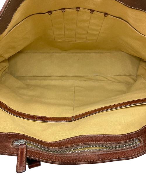 Daniel&Bob（ダニエル＆ボブ）Daniel&Bob (ダニエル＆ボブ) TOMORROW LAND (トゥモローランド) レザートートバッグ ブラウンの古着・服飾アイテム