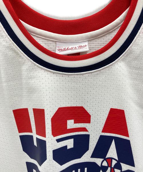 MITCHELL & NESS（ミッチェルアンドネス）MITCHELL & NESS (ミッチェルアンドネス) ゲームシャツ ホワイト サイズ:XLの古着・服飾アイテム