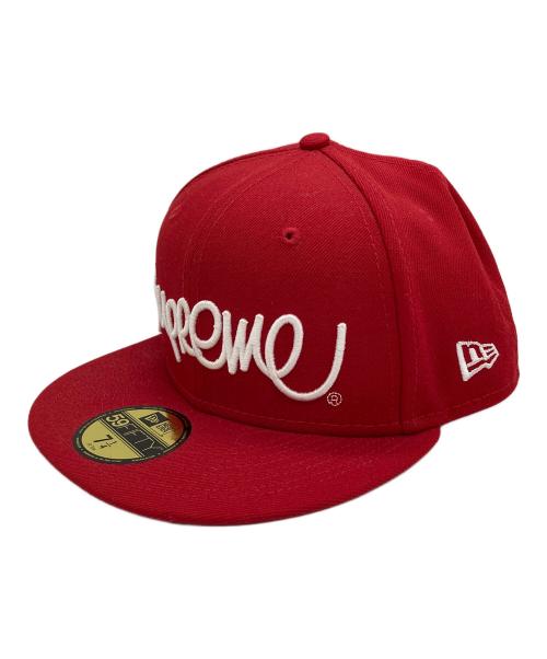 SUPREME（シュプリーム）Supreme (シュプリーム) New Era (ニューエラ) Handstyle レッド サイズ:7 1/4の古着・服飾アイテム
