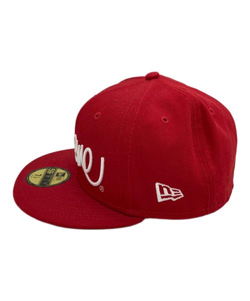 SUPREME（シュプリーム）Supreme (シュプリーム) New Era (ニューエラ) Handstyle レッド サイズ:7 1/4の古着・服飾アイテム