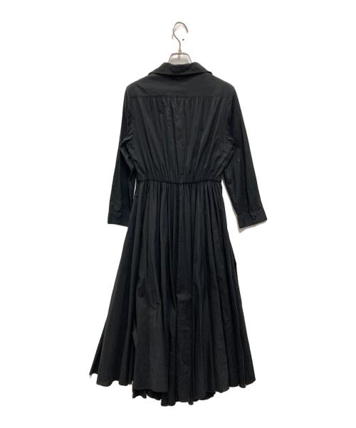 JENNE（ジェンヌ）JENNE (ジェンヌ) オードリールック フレアシャツワンピース ブラック サイズ:SIZE Mの古着・服飾アイテム