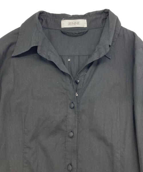 JENNE（ジェンヌ）JENNE (ジェンヌ) オードリールック フレアシャツワンピース ブラック サイズ:SIZE Mの古着・服飾アイテム