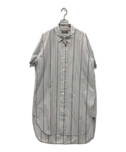 MARGARET HOWELL（マーガレットハウエル）MARGARET HOWELL (マーガレットハウエル) ストライプシャツワンピース グレー サイズ:SIZE FREEの古着・服飾アイテム