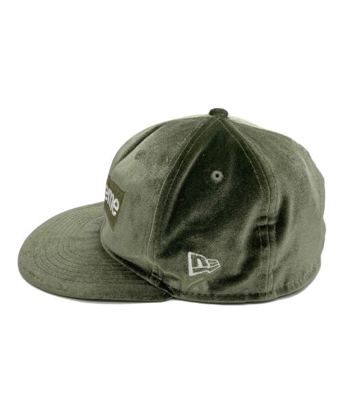 SUPREME（シュプリーム）Supreme (シュプリーム) New Era (ニューエラ) Velour Box Logo オリーブの古着・服飾アイテム