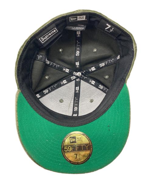 SUPREME（シュプリーム）Supreme (シュプリーム) New Era (ニューエラ) Velour Box Logo オリーブの古着・服飾アイテム