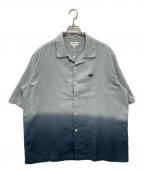 LACOSTEラコステ）の古着「グラデーションオープンカラーシャツ」｜ブルー