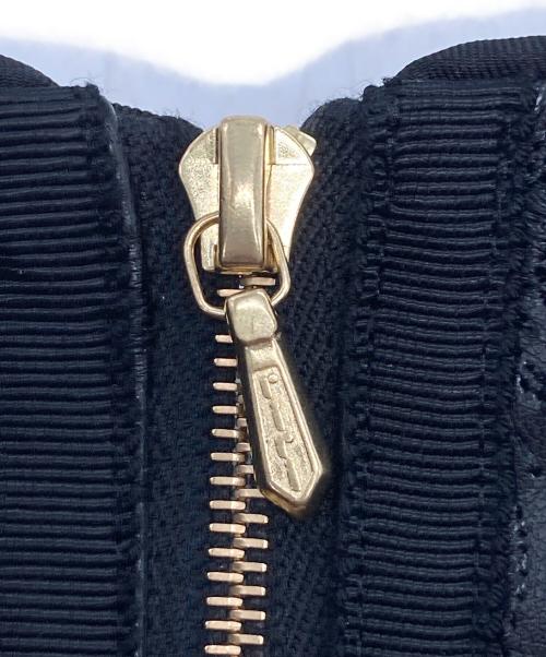 DRAWER（ドゥロワー）Drawer (ドゥロワー) フェイクレザー エンブロイダリーワンピース ブラック サイズ:FREEの古着・服飾アイテム