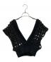 LEINWANDE (ラインヴァンド) Braid Knitted Tops ブラック サイズ:FREE：4000円
