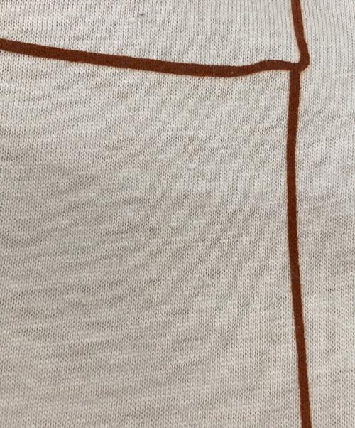 Hanes（ヘインズ）Hanes (ヘインズ) ［古着］騙し絵tシャツ ベージュ サイズ:Sの古着・服飾アイテム