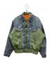 LEVI'S（リーバイス）の古着「MA-1 ハイブリッドトラッカージャケット」｜インディゴ×グリーン