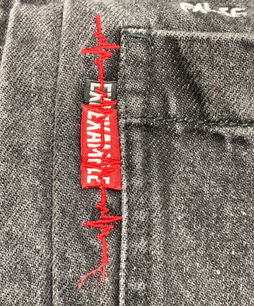EXAMPLE（エグザンプル）EXAMPLE (エグザンプル) PEACE DENIM JACKET ブラック サイズ:Lの古着・服飾アイテム
