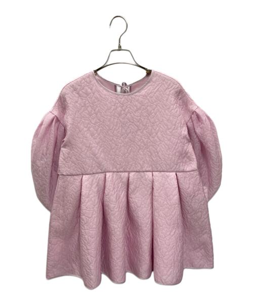 Bluelea（ブルレア）BLUELEA (ブルレア) Silky jacquard blouse ピンク サイズ:FREE 未使用品の古着・服飾アイテム