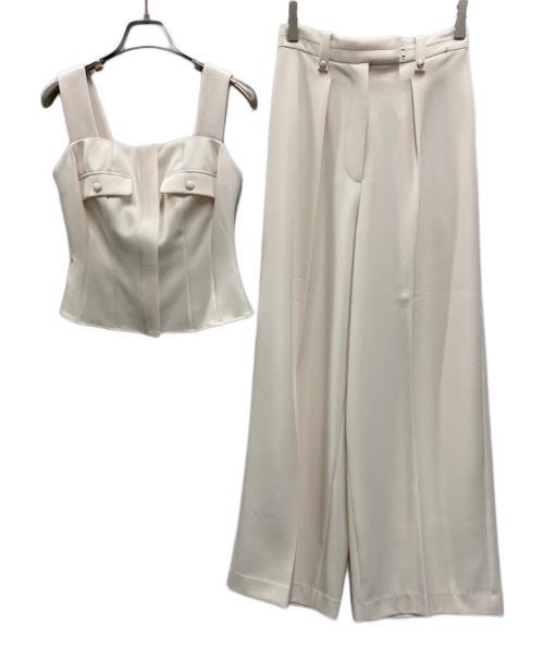 HER LIP TO（ハーリップトゥ）Her lip to (ハーリップトゥ) Lutetia Twill Set-Up ホワイト サイズ:Sの古着・服飾アイテム