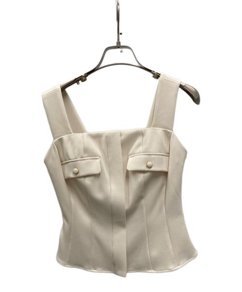 HER LIP TO（ハーリップトゥ）Her lip to (ハーリップトゥ) Lutetia Twill Set-Up ホワイト サイズ:Sの古着・服飾アイテム