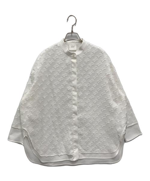 shirocon（シロコン）shirocon (シロコン) キティリボンレイヤードブラウス ホワイト サイズ:36 未使用品の古着・服飾アイテム