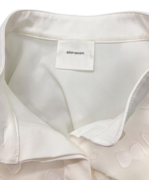 shirocon（シロコン）shirocon (シロコン) キティリボンレイヤードブラウス ホワイト サイズ:36 未使用品の古着・服飾アイテム