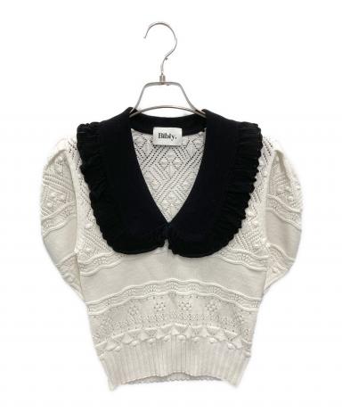 中古・古着通販】Bibiy. (ビビィ) EMILIA COLLAR KNIT ホワイト