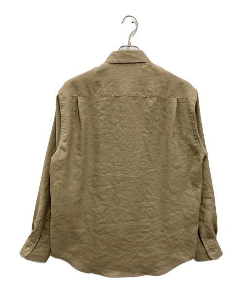 BEAUTY&YOUTH（ビューティーアンドユース）BEAUTY&YOUTH (ビューティーアンドユース) ライト リネンタッチ レギュラーフォルム シャツ グレー サイズ:Mの古着・服飾アイテム