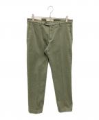BRIGLIA 1949ブリリア 1949）の古着「コットンツイル ノープリーツ パンツ」｜オリーブ