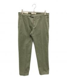 BRIGLIA 1949（ブリリア 1949）の古着「コットンツイル ノープリーツ パンツ」｜オリーブ