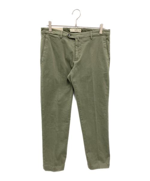 BRIGLIA 1949（ブリリア 1949）BRIGLIA 1949 (ブリリア 1949) コットンツイル ノープリーツ パンツ オリーブ サイズ:48 未使用品の古着・服飾アイテム