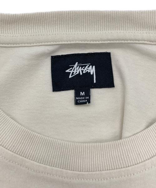 stussy（ステューシー）stussy (ステューシー) 刺繍ロゴポケットTシャツ ホワイト サイズ:Mの古着・服飾アイテム