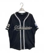 X-LARGEエクストララージ）の古着「EMBROIDERED BASEBALL SHIRT」｜ブラック