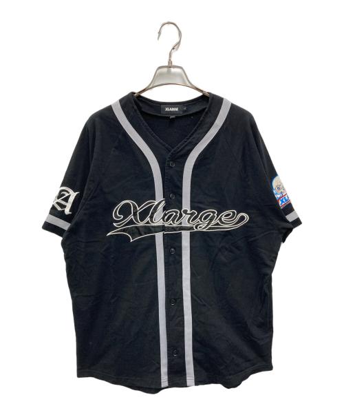 X-LARGE（エクストララージ）X-LARGE (エクストララージ) EMBROIDERED BASEBALL SHIRT ブラック サイズ:Lの古着・服飾アイテム