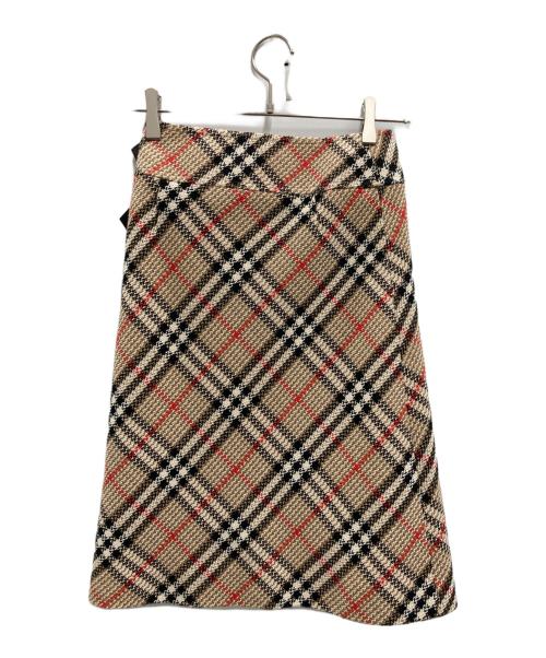 BURBERRY LONDON（バーバリーロンドン）BURBERRY LONDON (バーバリーロンドン) ノバチェックラップスカート ベージュ サイズ:36の古着・服飾アイテム