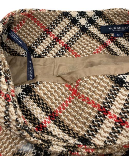 BURBERRY LONDON（バーバリーロンドン）BURBERRY LONDON (バーバリーロンドン) ノバチェックラップスカート ベージュ サイズ:36の古着・服飾アイテム