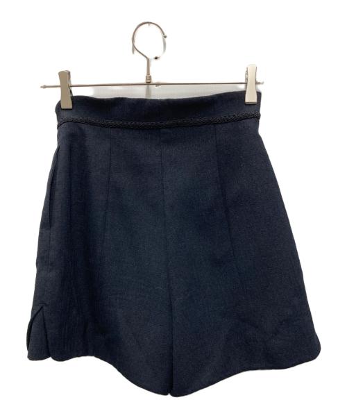 Snidel（スナイデル）Snidel (スナイデル) サマーツイードショートパンツ ブラックの古着・服飾アイテム