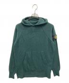 STONE ISLANDストーンアイランド）の古着「カシミヤ混ニットパーカー」｜グリーン