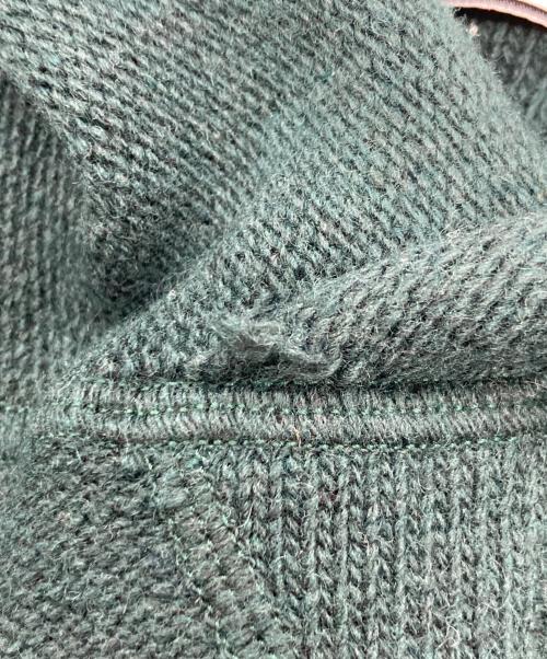 STONE ISLAND（ストーンアイランド）STONE ISLAND (ストーンアイランド) カシミヤ混ニットパーカー グリーン サイズ:Mの古着・服飾アイテム