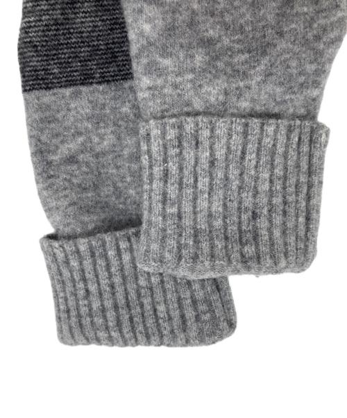 STONE ISLAND（ストーンアイランド）STONE ISLAND (ストーンアイランド) クルーネックウールニット ブラック×グレー サイズ:Mの古着・服飾アイテム