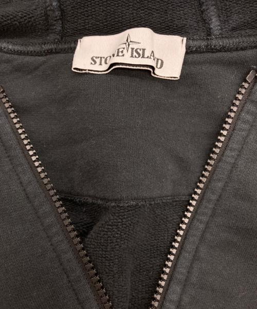 STONE ISLAND（ストーンアイランド）STONE ISLAND (ストーンアイランド) ジップアップパーカー ブラック サイズ:Lの古着・服飾アイテム