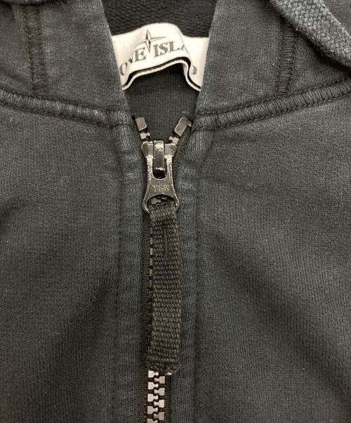 STONE ISLAND（ストーンアイランド）STONE ISLAND (ストーンアイランド) ジップアップパーカー ブラック サイズ:Lの古着・服飾アイテム