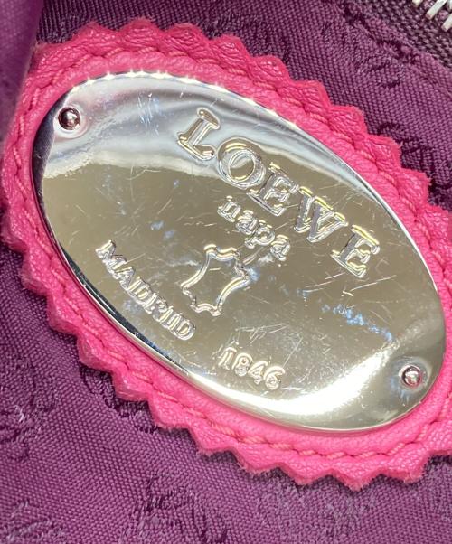 LOEWE（ロエベ）LOEWE (ロエベ) アナグラムワンショルダーバッグ ピンクの古着・服飾アイテム