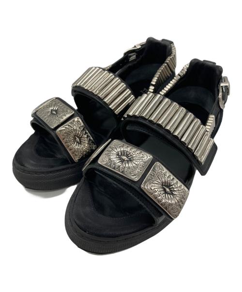 TOGA PULLA（トーガ プルラ）TOGA PULLA (トーガ プルラ) METAL SNEAKER SANDALS ブラック サイズ:36の古着・服飾アイテム