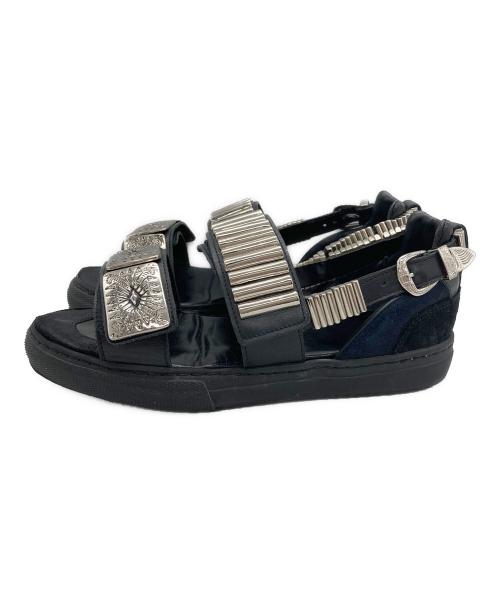 TOGA PULLA（トーガ プルラ）TOGA PULLA (トーガ プルラ) METAL SNEAKER SANDALS ブラック サイズ:36の古着・服飾アイテム