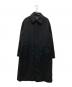 s'yte（サイト）の古着「T/W GABARDINE SOUTIEN COLLAR WAIST TIE AND WING LONG COAT」｜ブラック