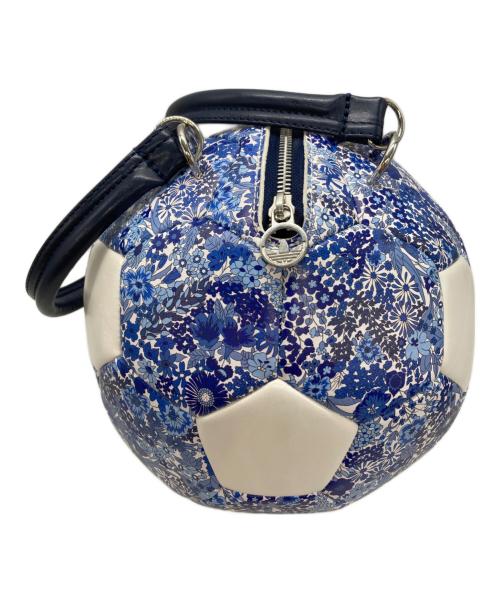 adidas Originals（アディダスオリジナル）adidas originals (アディダスオリジナル) LIBERTY LONDON (リバティ ロンドン) サッカーボールバッグ ホワイト×ブルーの古着・服飾アイテム