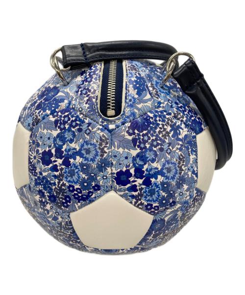 adidas Originals（アディダスオリジナル）adidas originals (アディダスオリジナル) LIBERTY LONDON (リバティ ロンドン) サッカーボールバッグ ホワイト×ブルーの古着・服飾アイテム