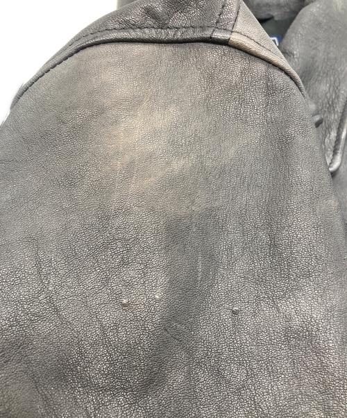 AVIREX（アヴィレックス）AVIREX (アヴィレックス) D‐POCKET DEER LEATHER JACKET ブラック サイズ:XLの古着・服飾アイテム